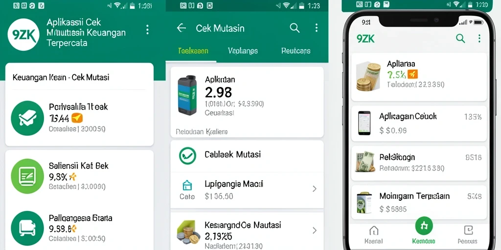 Tampilan antarmuka pengguna aplikasi Cek Mutasi 9ZK.