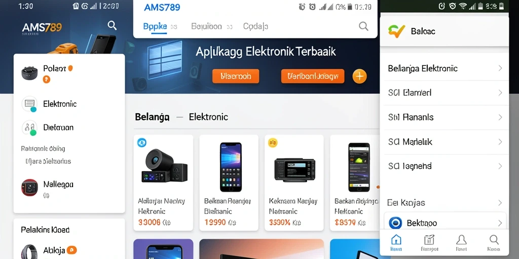 Antarmuka pengguna AMS789 yang menarik dan mudah digunakan.