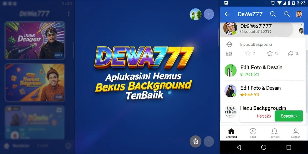 Antarmuka DEWA777 yang intuitif untuk menghapus background.