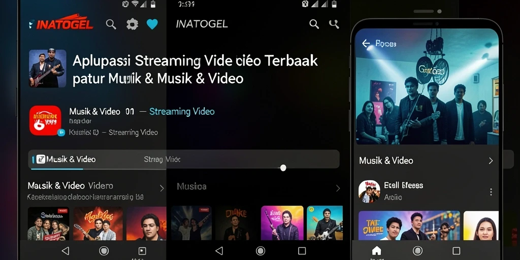 Antarmuka INATOGEL yang intuitif dan menarik untuk Streaming Video.