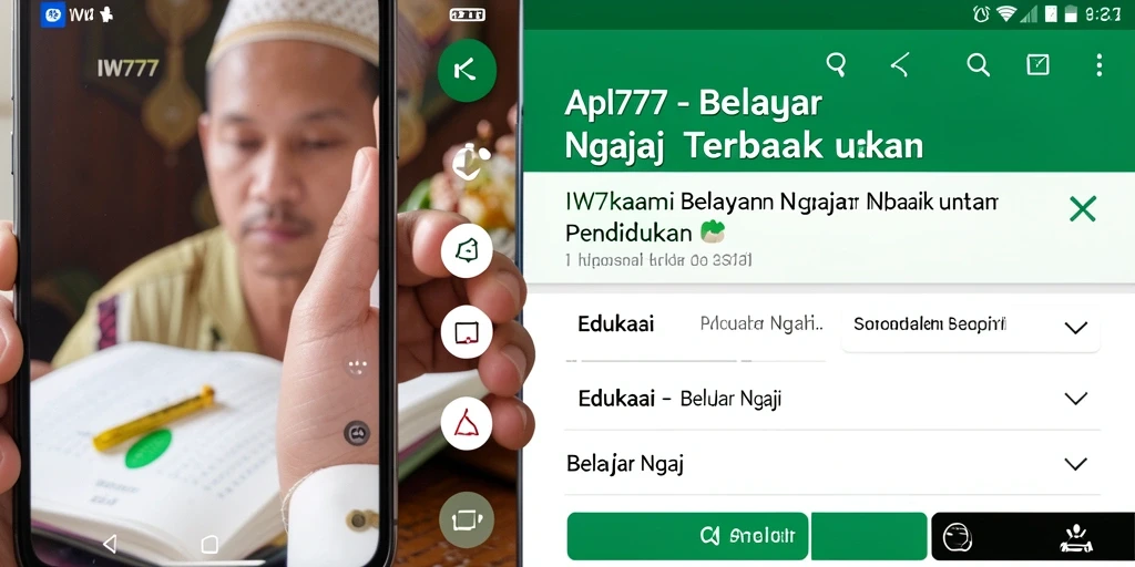 Antarmuka menarik dan fitur interaktif untuk belajar ngaji.