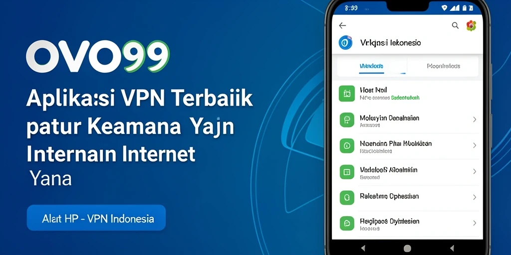 Tampilan antarmuka OVO99 yang sederhana dan efisien untuk pengguna VPN Indonesia.